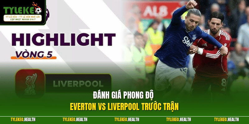 Đánh giá phong độ Everton vs Liverpool trước trận